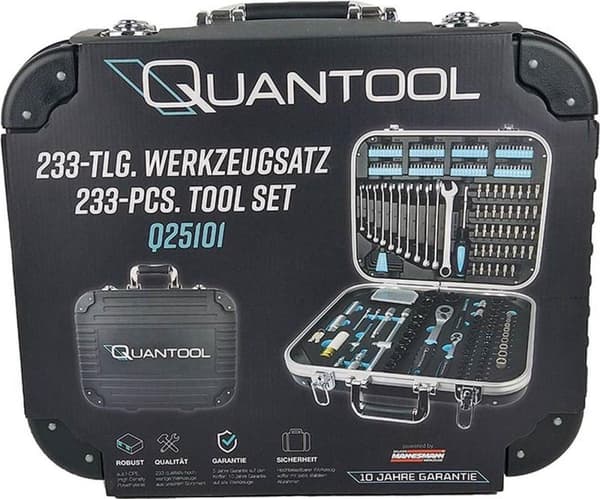 QUANTOOL Q25101 verktygsset 233 delar (Q25101)
