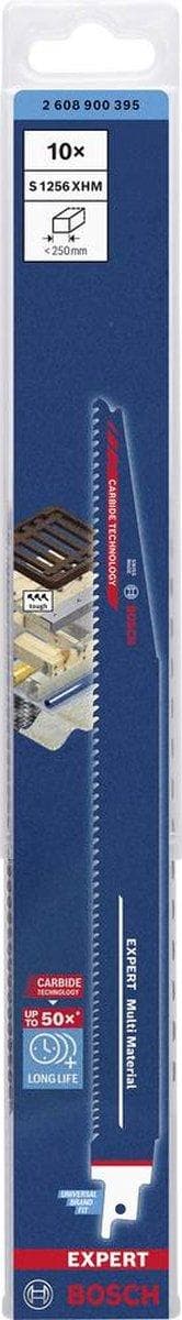 Bosch tilbehør 2608900395 EKSPERT "Multi Materiale" S 1256 XHM reciprozaagblad, 10 stuks Zaagbladlængde 300 mm 10 stuk