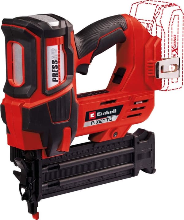 Einhell Professioneel Accu spijkerpistol FIXETTO 18/50 N Power X-Change (18 V - 60 slag/min - spijkerlængde maks. 50 mm - enkelvoudig/dørløbende rutsj
