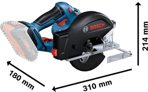 Bosch GKM 18V-50 Professional - rundsav - ledningsfri - 136 mm - 18 V