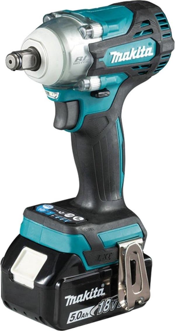 Makita DTW300RTJ 18V Li-ion Accu slagmoernøglesæt (2x 5,0Ah akkumulator) i Mbox - 330Nm - 1/2"