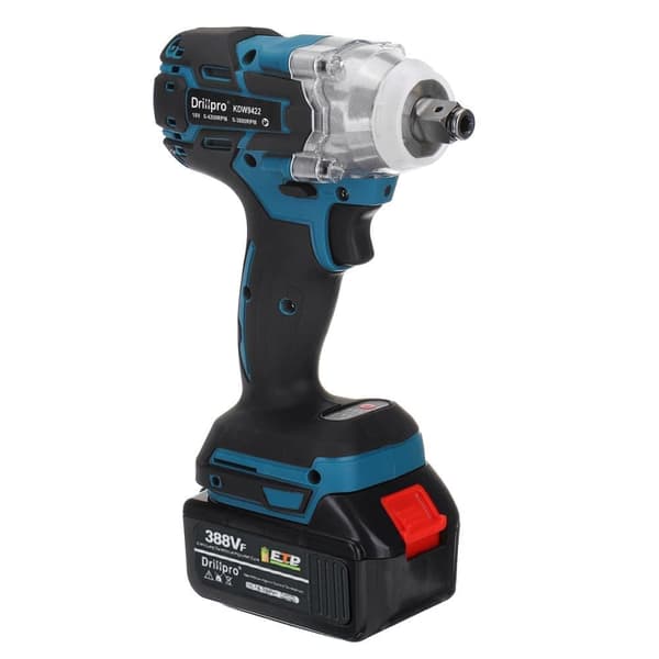 520Nm 1/2" akku slagnøgle med 2 batterier og oplader, passer til 18V Makita batteri