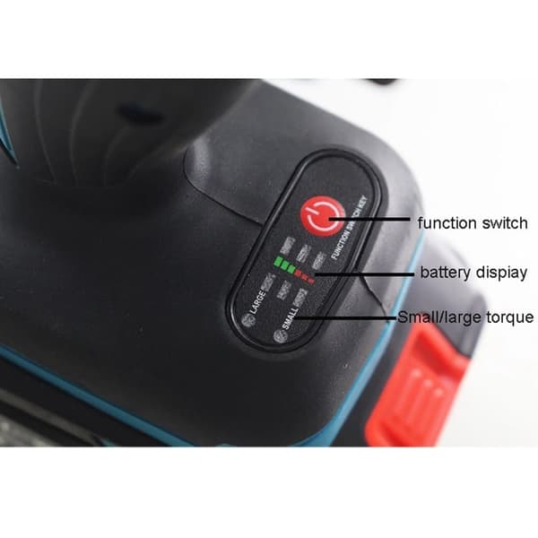 520Nm 1/2" akku slagnøgle med 2 batterier og oplader, passer til 18V Makita batteri
