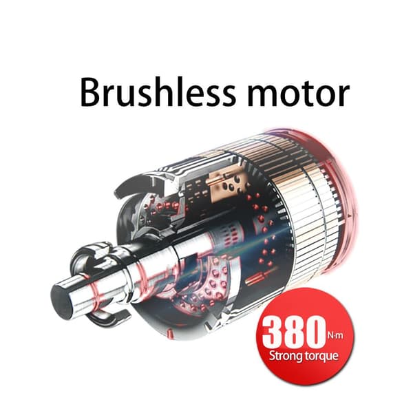 380N.m 3300 rpm sladdlös elektrisk skiftnyckel med högt vridmoment, med 2st 21V 4.0 Ah batterier, enkelt att ta bort bildäck