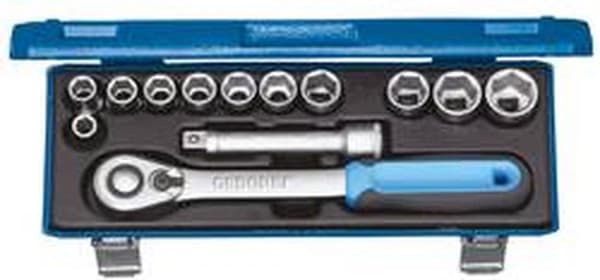Gedore 2545810 Sockelset Metrisk 1/2 (12,5 Mm) 13 delar