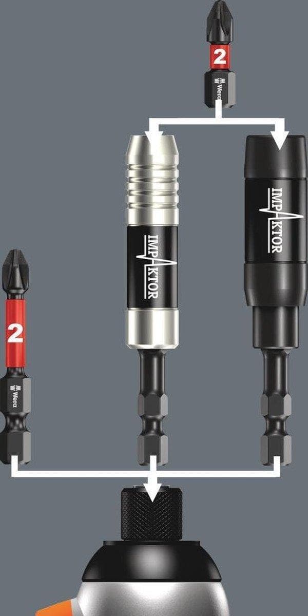 Wera 05057656001 1/4" Philips Impaktor Diamond Bit - PH2 x 50mm