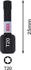 Miniatyrbillede 4 af 6: Bosch tilbehør 2608522474 seks-rund bit 2-delt T-profil (2608522474)