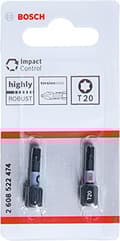 Miniatyrbillede 2 af 6: Bosch tilbehør 2608522474 seks-rund bit 2-delt T-profil (2608522474)