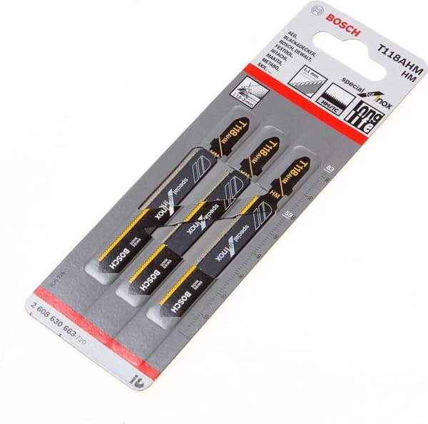 Bosch 2608900561 EKSPERT stiksavsklinge T118AHM 3 stk rustfrit stål