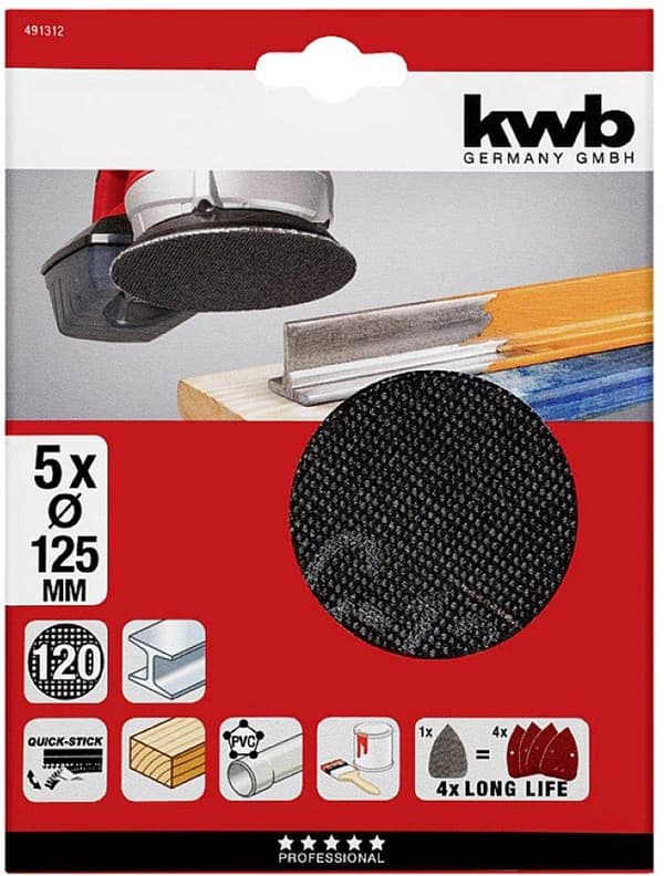 KWB Abrasive Mesh, Ø 125mm K 120