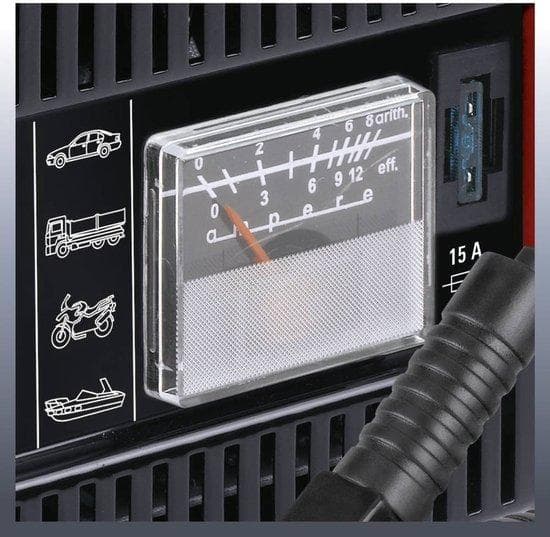 Einhell CC-BC 10 E 12V Sort - Rød bilbatterioplader (1050821)