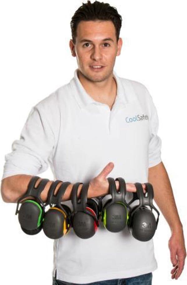 3M Peltor X2 - hörselskydd - SNR 31 dB - svart med gult