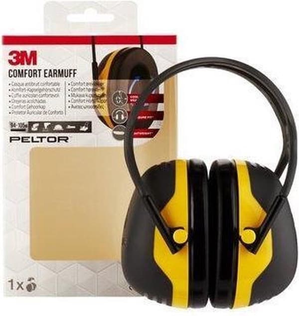 3M Peltor X2 - hörselskydd - SNR 31 dB - svart med gult