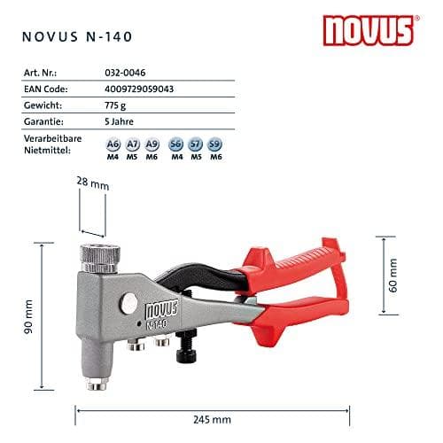 NOVUS nittemøtrik tang N - 140 (032-0046)