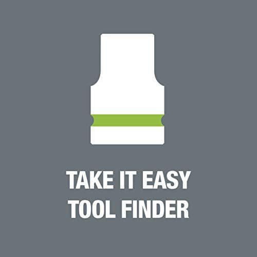 Wera 05004558001 8790 HMC Deep Socket 1/2", lysende grøn, 18,0 mm