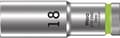 Miniatyrbillede 1 af 5: Wera 05004558001 8790 HMC Deep Socket 1/2", lysende grøn, 18,0 mm