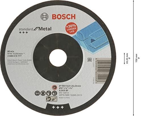 Bosch 2608619777 hiomalaikka - Metallin hiomalaikan standardi on luotettava valinta metallin hiontaan. Alumiinioksidihiomarae sopii hyvin yleisiin met