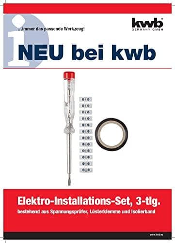kwb jännitetesteri sähköasennussarja 3 kpl (142800)