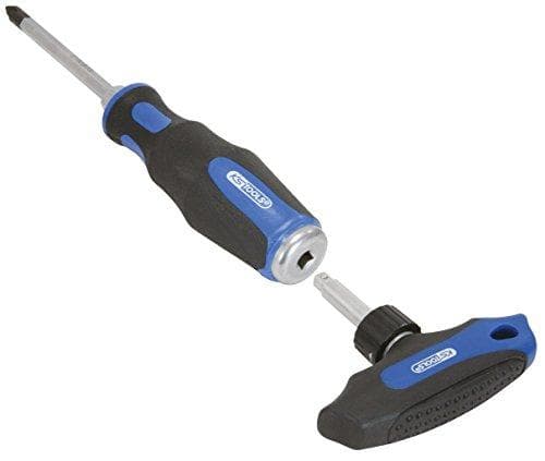 KS TOOLS 1/4" ERGOTORQUEmax T-kahvallinen räikkä, 45 hammasta (151.1109)