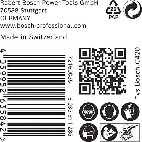 Bosch tillbehör 2608901634 Slipnät för orbital slipmaskiner Korn 240 (L x B) 133 mm x 80 mm Paket med 50 st (2608901634)