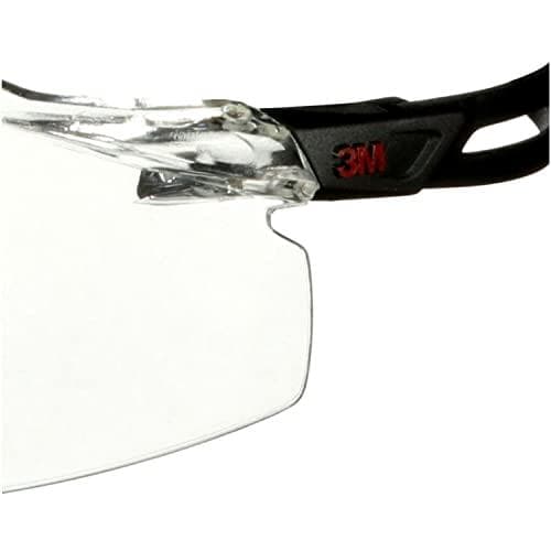 3M SecureFit sikkerhedsbriller, klar, polycarbonat (PC), tåge-/ridsebestandig (SF501SGAF-BLK)