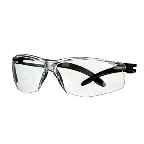 3M SecureFit sikkerhedsbriller, klar, polycarbonat (PC), tåge-/ridsebestandig (SF501SGAF-BLK)