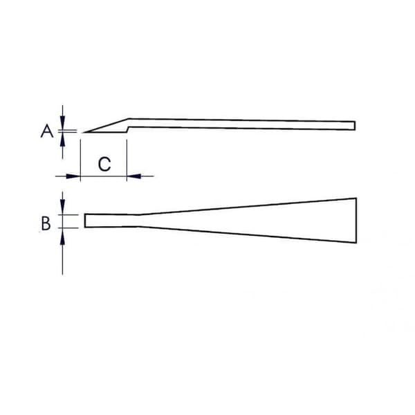 Knipex 92 09 04 ESD ESD pincet 1 stk., stump 115 mm (92 09 04 ESD)