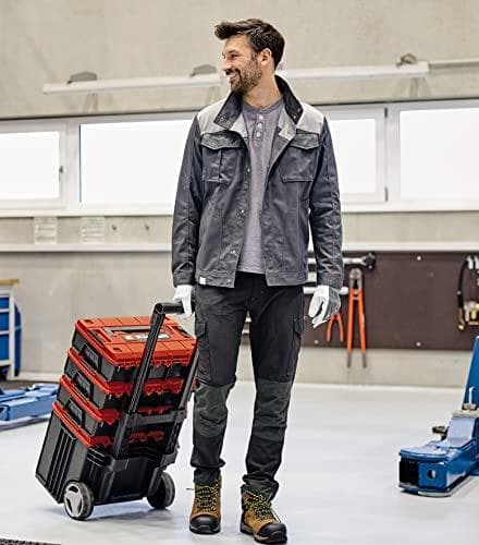 EINHELL E-Case Tower - systemväska för förvaring & transport (stänksäker | max. 120 kg | inkl. 1x E-Case L + 2x E-Case S + tillbehör) (4540015)