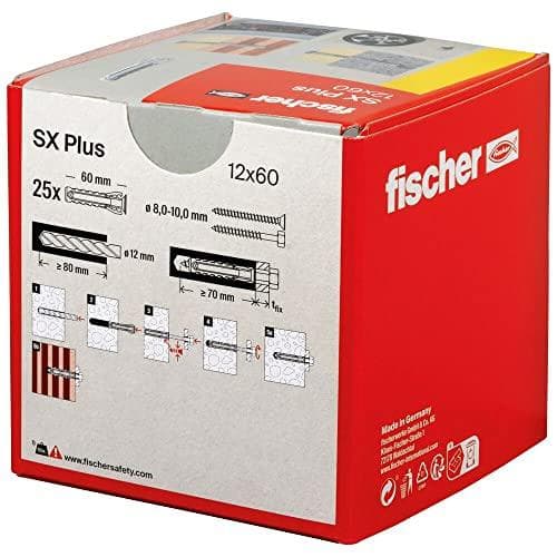 Fischer SX Plus expansionsankare 60 mm 12 mm 568012 25 st. (568012)