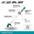 Miniatyrbillede 2 af 6: Makita DUR192LZX1 akku-plænetrimmer 18,0 V, uden batteri (DUR192LZX1)