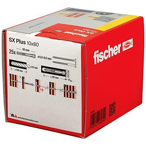 Fischer SX Plus expansionsankare 80 mm 10 mm 568110 25 st. (568110)