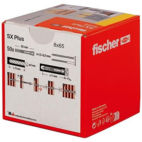 Fischer SX Plus expansionsankare 65 mm 8 mm 568108 50 st. (568108)