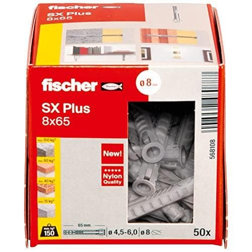 Fischer SX Plus expansionsankare 65 mm 8 mm 568108 50 st. (568108)