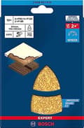 Miniatyrbillede 7 af 11: Bosch-tilbehør 2608901676 Slibepapir til multisliber korn 40 (L x B) 102 mm x 93 mm Pakke med 10 stk (2608901676)