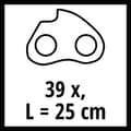 Pikkukuva 3 / 6: Einhell 4500364 25cm 1,3 39T 3/8 vaihtoketju moottorisahalle (4500364)