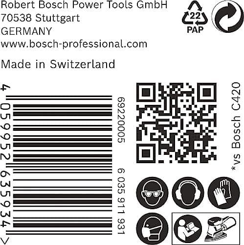 Bosch-tilbehør 2608901643 Slibepapir til multisliber korn 120 (L x B) 150 mm x 100 mm Pakke med 50 stk. (2608901643)