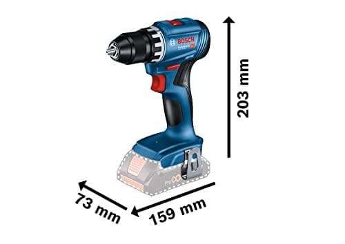 Bosch GSR 18V-45 Professional - borr-/skruvmejsel - sladdlös - 2 hastigheter - Chucknyckel 13 mm - 45 Nm - 2 batterier, laddare ingår - 18 V (06019K32