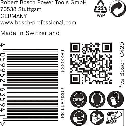 Bosch-tilbehør 2608901644 Slibepapir til multisliber korn 180 (L x B) 150 mm x 100 mm Pakke med 50 stk (2608901644)