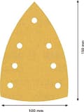 Miniatyrbillede 9 af 11: Bosch-tilbehør 2608901644 Slibepapir til multisliber korn 180 (L x B) 150 mm x 100 mm Pakke med 50 stk (2608901644)