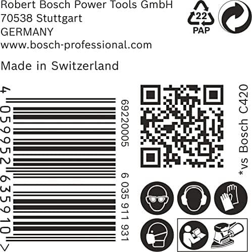 Bosch-tilbehør 2608901641 Slibepapir til multisliber korn 60 (L x B) 150 mm x 100 mm Pakke med 50 stk. (2608901641)