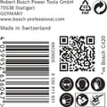 Miniatyrbillede 3 af 6: Bosch tilbehør 2608901654 Slibepapir til orbital slibemaskiner Grit 40 (L x B) 107 mm x 115 mm Pakke med 50 stk (2608901654)