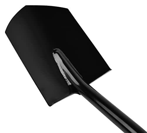 BRÜDER MANNESMANN metallilapio, pituus: 1 180 mm, musta, ihanteellinen nurmikon leikkaamiseen ja juurien erottamiseen, metalli - 1 kpl (M63120)