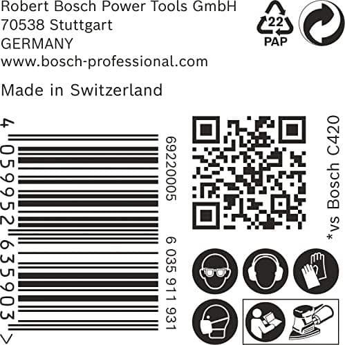 Bosch tillbehör 2608901640 Slippapper för Multi-Sander Grit 40 (L x B) 150 mm x 100 mm Paket med 50 (2608901640)