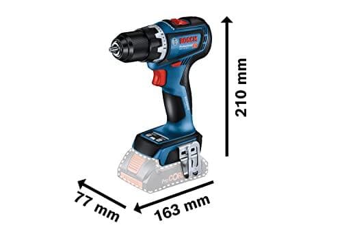 Bosch GSR 18V-90 C PROFESSIONAL - pora/ruuvimeisseli - johdoton - 2 nopeutta - istukka-avain 13 mm - 64 N m - 2 akkua, laturi mukana - 18 V