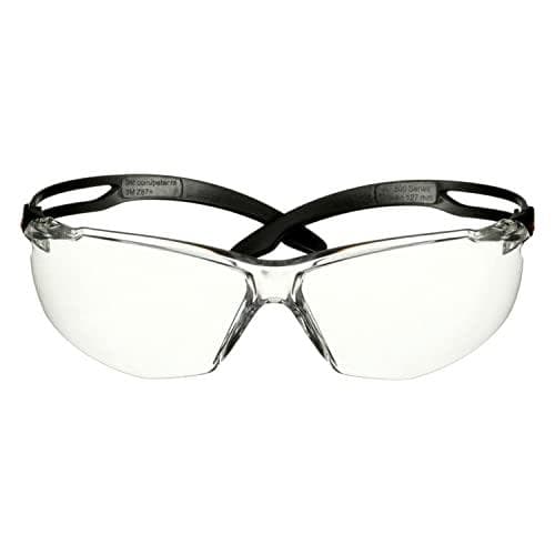 3M SecureFit skyddsglasögon, genomskinliga, polykarbonat (PC), anti-dimma/repor (SF501AF-BLK)