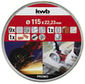 Miniatyrbillede 2 af 6: kwb 712031 skæreskivesæt 10 stk 115 mm 22,23 mm 10 stk (712031)