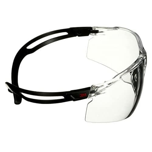 3M SecureFit suojalasit, kirkkaat, polykarbonaatti (PC), naarmuuntumaton (SF501ASP-BLK)