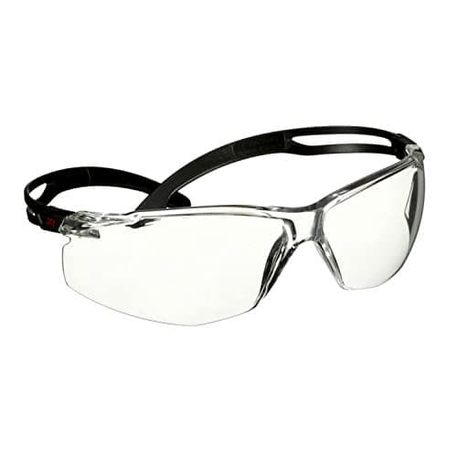 3M SecureFit suojalasit, kirkkaat, polykarbonaatti (PC), naarmuuntumaton (SF501ASP-BLK)