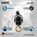Miniatyrbild 3 av 3: Uvex 2502 2600216 hörselkåpor 34 dB 1 st (2600216)