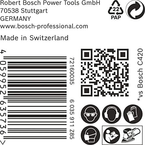 Bosch tillbehör 2608901623 Slipnät för Multi-Sander Grit 80 (L x B) 150 mm x 100 mm Paket med 50 (2608901623)